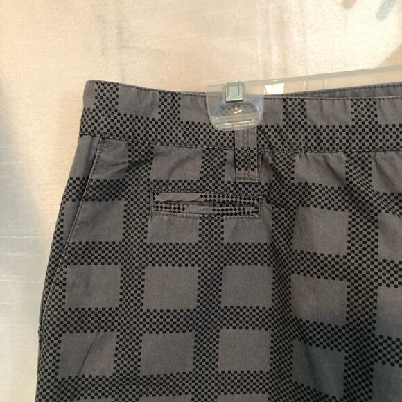 Vintage Nevada Mens 42 Classic Shorts  Grey with Black squares - Picture 7 of 10